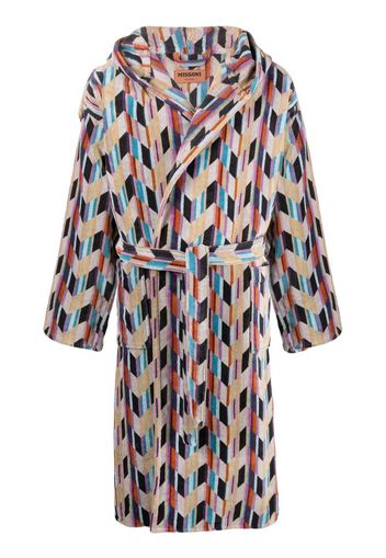 Missoni Home all-over graphic-print bath robe - Yellow