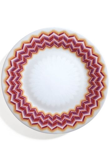 Missoni Home Zig Zag Jarris diner plate set of six - White