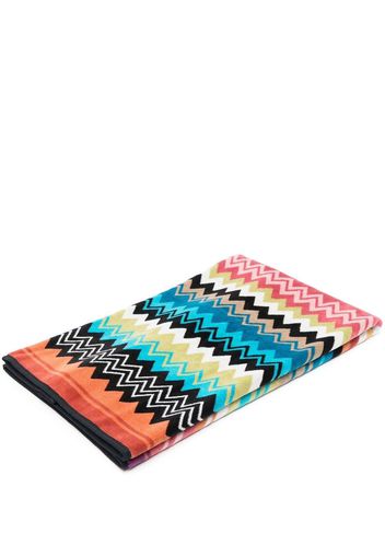 Missoni Home zigzag-pattern cotton bath mat - Pink