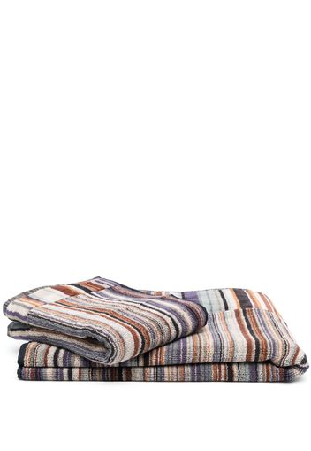 Missoni Home set of two striped towels - Neutrals