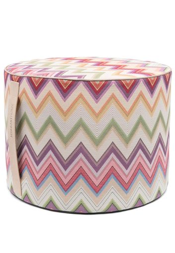 Missoni Home zigzag-pattern foot stool - Green