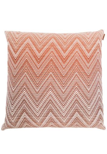 Missoni Home zig-zag pattern print cushion - Brown