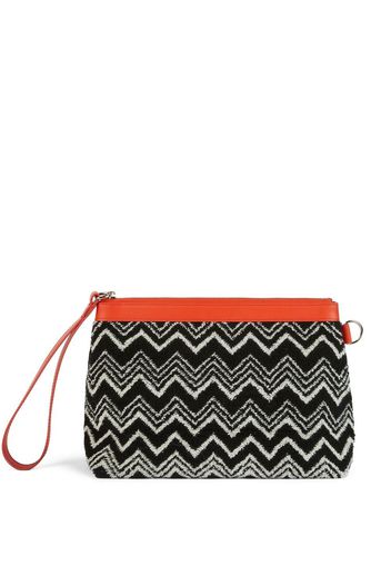 Missoni Home zigzag-print pouch - Black