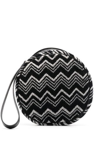 Missoni Home striped zip-up wash bag - Black