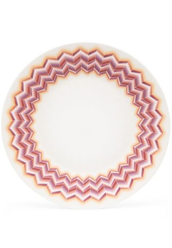 Missoni Home Zig Zag Jarris charger plate - White