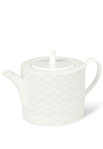 Missoni Home porcelain zig-zag pattern teapot - White