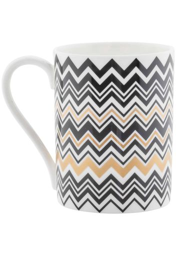 Missoni Home zigzag-print porcelain mug (7,5cm) - Gold