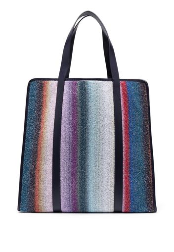 Missoni Home striped terry-cloth tote bag - Blue