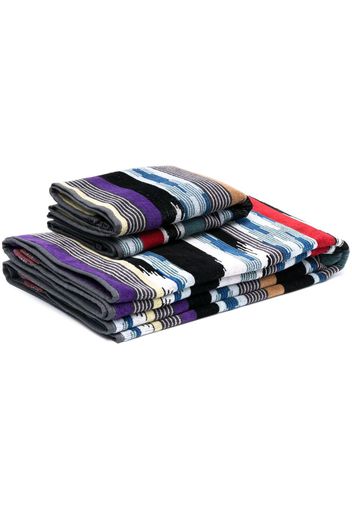 Missoni Home stripe-pattern towel - Black