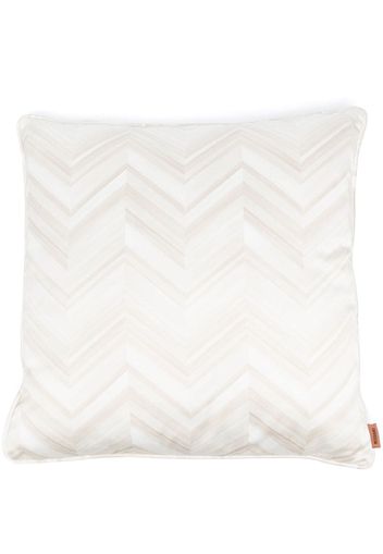 Missoni Home zig-zag print cotton cushion - Neutrals