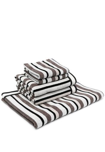 Missoni Home striped cotton towel - Black