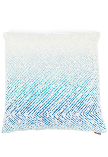 Missoni Home gradient-effect bouclé wool cushion - Blue