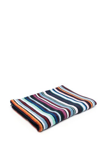 Missoni Home striped cotton bath towel - Blue