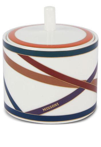 Missoni Home Nastri graphic-print sugar pot - 100