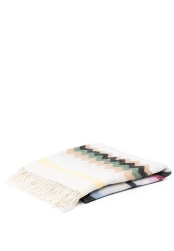 Missoni Home zigzag wool-blend throw - Neutrals