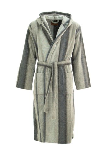 Missoni Home stripe-print cotton-blend robe - Grey