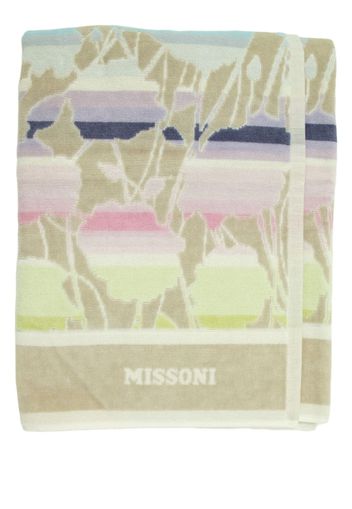 Missoni Home floral-pattern bath towel - Green