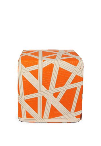 Missoni Home Nastri multi-way stripe pouf cube - Orange