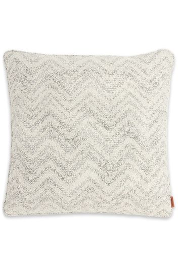 Missoni Home medium Columbia zigzag-woven cushion - Neutrals