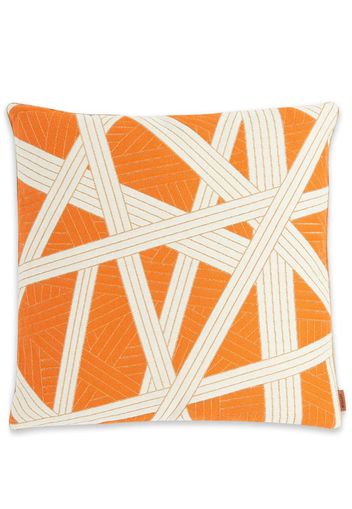 Missoni Home small Nastri striped cushion - Orange