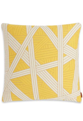 Missoni Home small Nastri striped cushion - Yellow