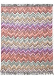 multicoloured Perseo zig zag throw