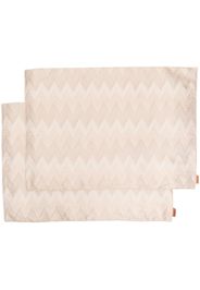 Missoni Home diagonal stripe-pattern table cloth set of 2 - Neutrals