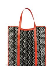 Missoni Home Keith zigzag-print tote bag - Black