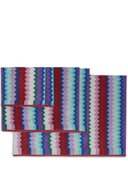 Missoni Home zigzag-pattern set of towels - Multicolour