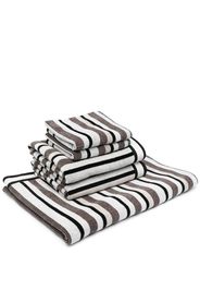 Missoni Home striped cotton towel - Black