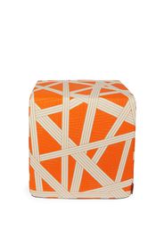 Missoni Home Nastri multi-way stripe pouf cube - Orange