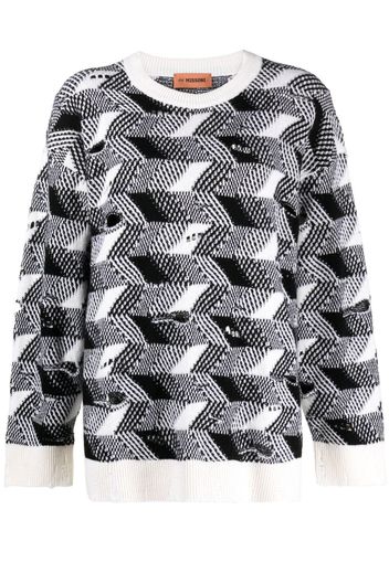 Missoni woven-knit jumper - White