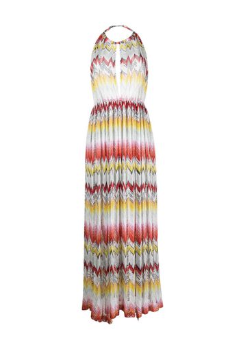 Missoni zigzag-woven long dress - Yellow