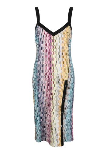 Missoni V-neck sleeveless dress - Blue