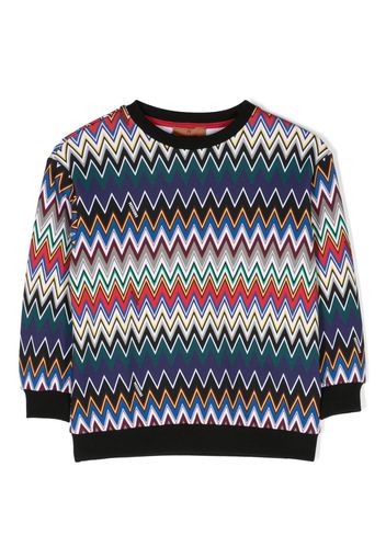 Missoni Kids zigzag-print cottonsweatshirt - Black