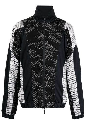 Missoni Zig Zag zip-up jacket - Black