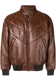 Missoni logo print bomber jacket - Brown