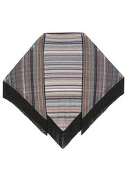 Missoni glitter zigzag-knit scarf - Black