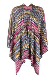 Missoni striped knitted cape cardigan - Black