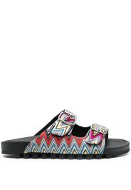 Missoni zigzag-design slides - Black