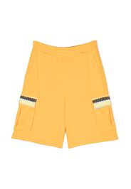 Missoni Kids zigzag-print cotton shorts - Yellow