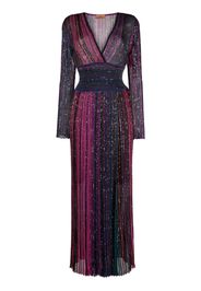 Missoni sequin-embellished striped maxi dress - Pink