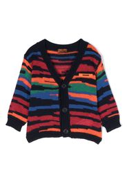 Missoni Kids patterned intarsia-knit cardigan - Blue