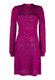 Missoni zigzag wool-blend dress - Purple