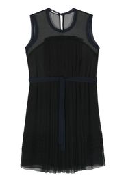 Miu Miu Pre-Owned 2010 pleated silk minidress - Black