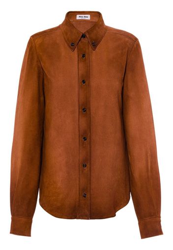 Miu Miu long sleeve shirt - Brown