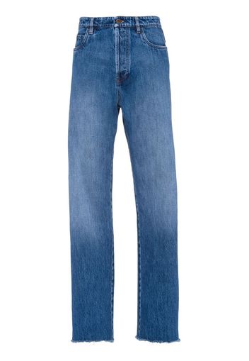 Miu Miu faded-effect straight-leg jeans - Blue