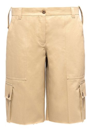Miu Miu cotton chino bermuda shorts - Neutrals