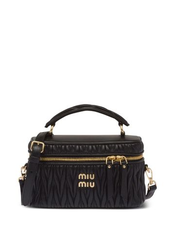 Miu Miu matelassé nappa leather mini bag - Black