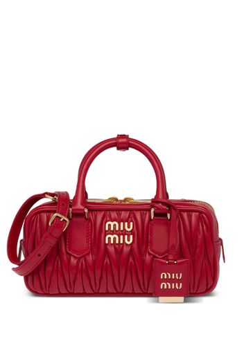 Miu Miu Arcadie matelassé nappa-leather bag - Red